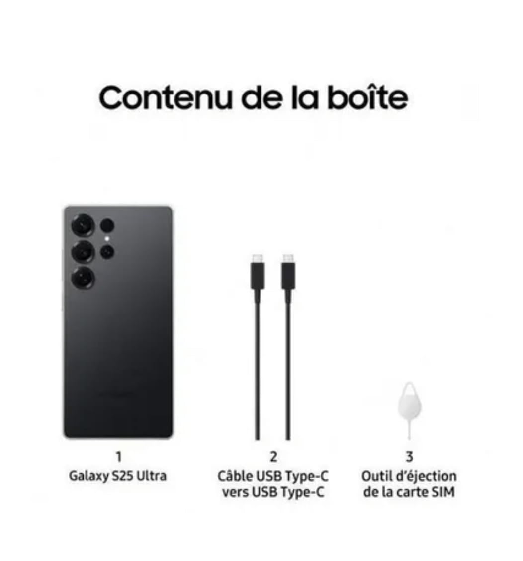 Samsung Galaxy S25 Ultra – 256 Go – Neuf